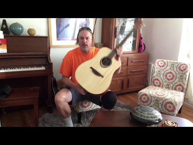 A Model Electric-Acoustic Guitar: LAG T70DCE - YouTube