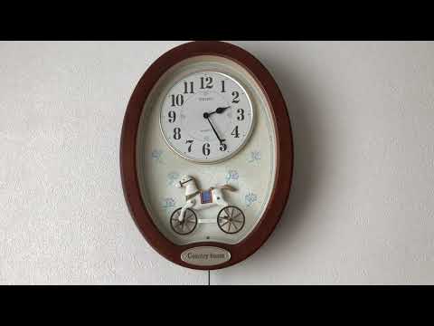 SEIKO Countryhouse RE510B からくり時計 - YouTube
