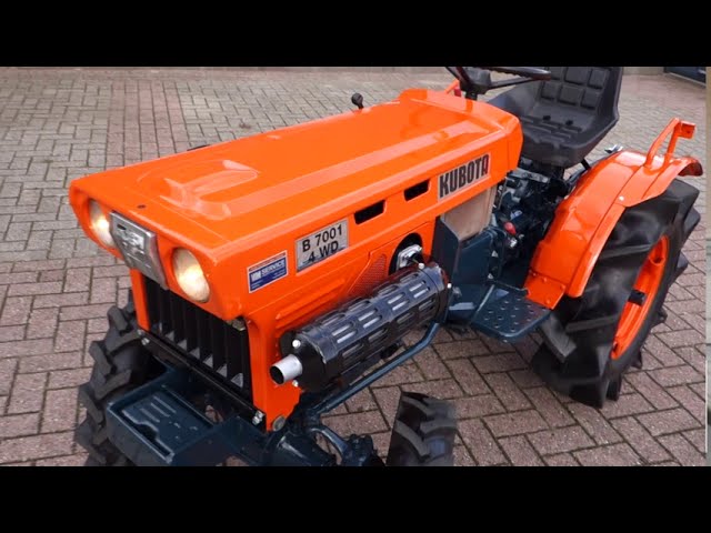 Kubota B7001 4wd - YouTube