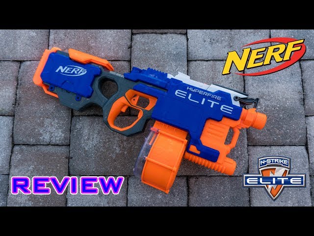 REVIEW] Nerf Elite Hyperfire Unboxing, Review, & Firing Test - YouTube