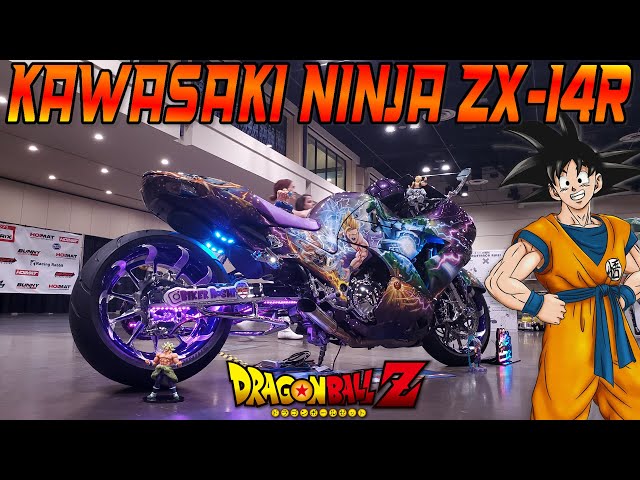Dragon Ball Z Itansha 痛単車 | Kawasaki Ninja ZX-14R - YouTube