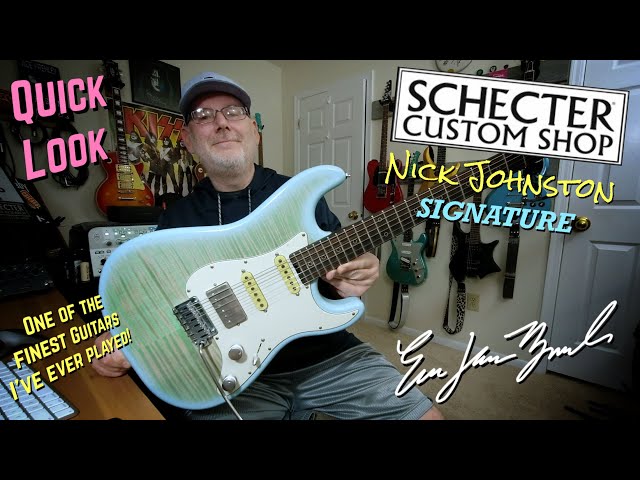 Schecter USA Nick Johnston Signature Custom Shop Quick Look - YouTube