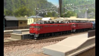 KATO ED78・TOMIX EF71重連 20系寝台特急あけぼの - YouTube