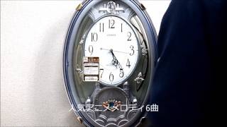 シチズン電波掛時計 パルミューズクイーンダムN 4MN484-N03 Melodies