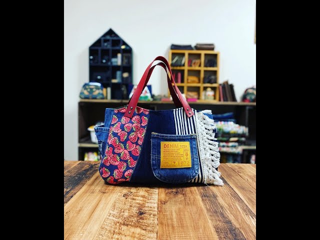 革タグを作ってみませんか♪私はこうやって作ってます。デニムリメイク