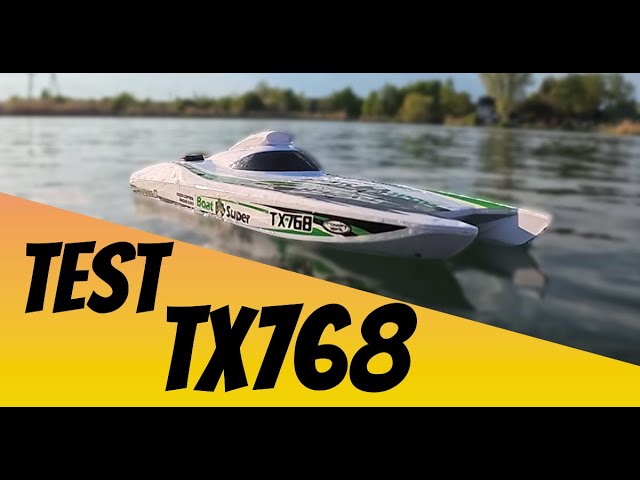 Turbo Jet RC Boat Test! SUPERDINO TX768 Hits CRAZY Speed on Water