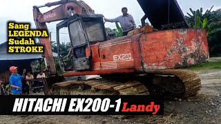Pick up the Legendary Excavator HITACHI Landy ex200-1. - YouTube
