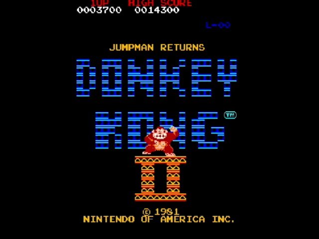 Donkey Kong 2, 1981, Nintendo America [AC] Arcade - YouTube