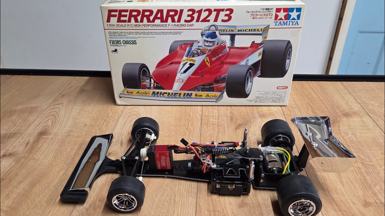Part 1 tamiya vintage 34 year old ferrari 312 t3 full build - YouTube