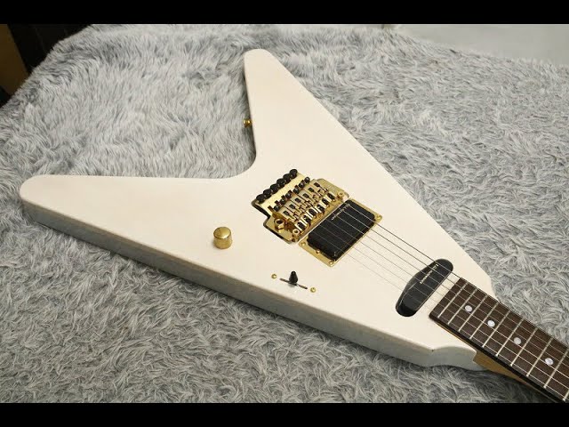 1990's made Fernandes Flying-V FV-80KSee through white finishMade