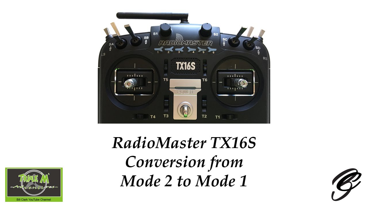RadioMaster TX16S Conversion from Mode 2 to Mode 1 - YouTube