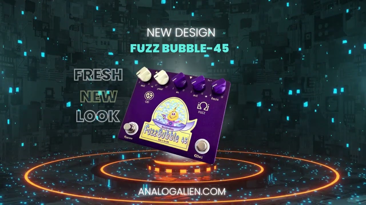 Buy FuzzBubble-45 (Overdrive/Fuzz Pedal) - Analog Alien Guitar