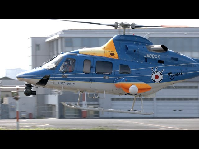 ヘリコプター】 Bell 430 JA88CX （朝日航洋）「フジテレビ取材用ヘリ