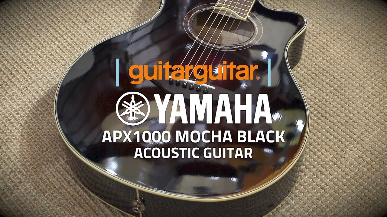 Yamaha APX1000 Acoustic Mocha Black - YouTube