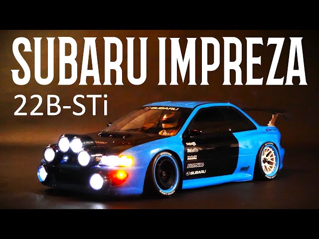 Tamiya's 1/10 RC Impreza (GC8) fully customized with aftermarket