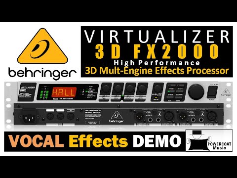 Behringer VIRTUALIZER 3D FX2000 Multi-Effects Processor: Vocal