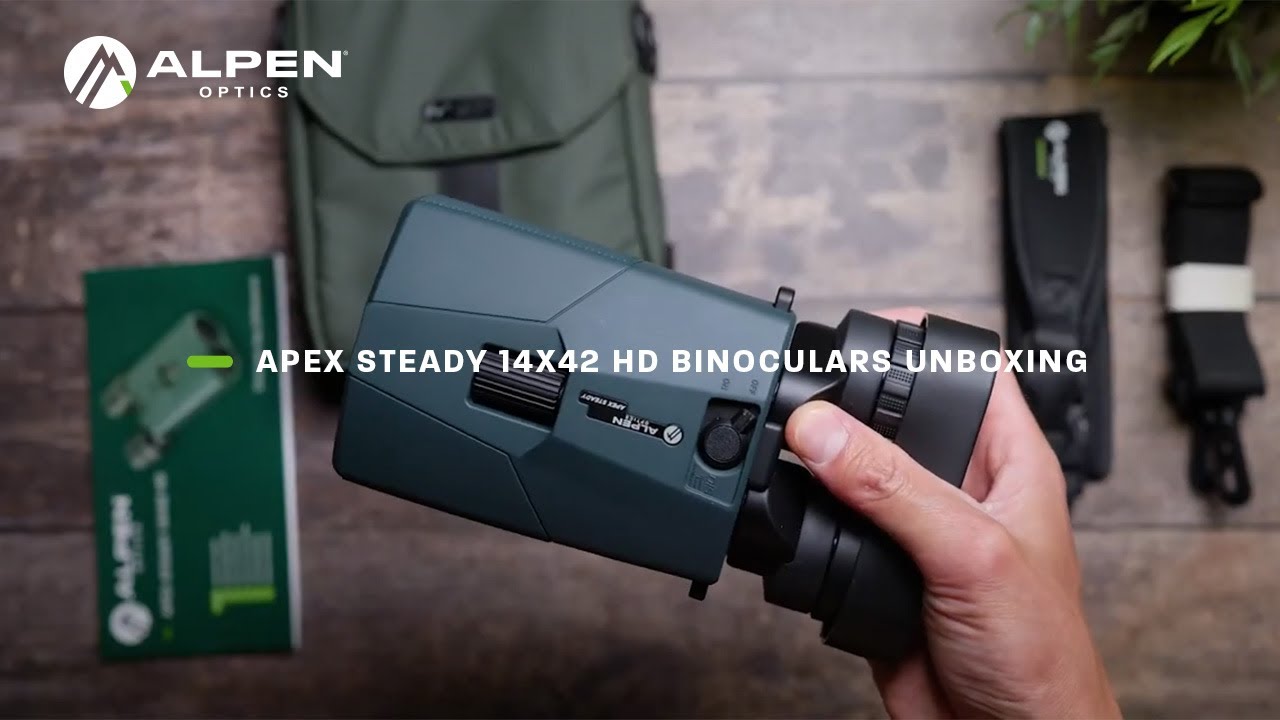 Alpen Apex Steady 14x42 HD Binoculars with Image Stabilization