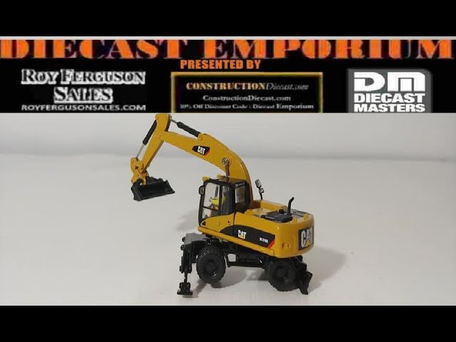 Diecast Masters Caterpillar M318D Wheel Excavator - YouTube