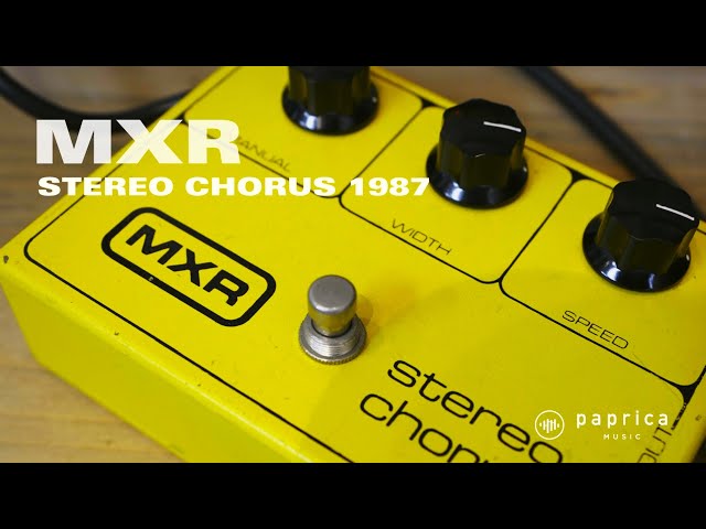 MXR STEREO CHORUS 1987 - YouTube