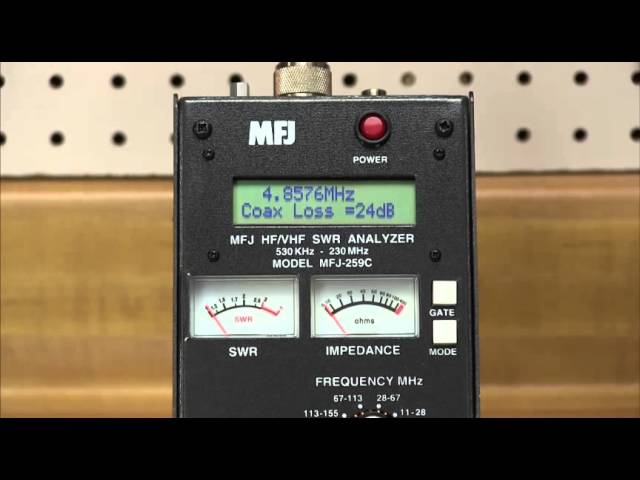 MFJ-259C SWR Analyzer - YouTube