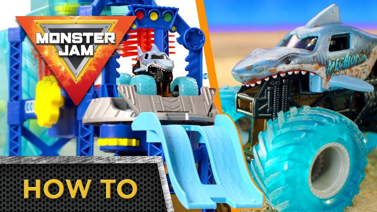How to assemble the Monster Jam Megalodon Monster Wash Playset