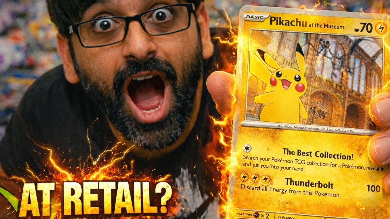 Pikachu at the Museum Promo Card Hunt in London! - YouTube