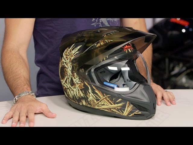 ICON Variant Splintered Helmet Review at RevZilla.com - YouTube