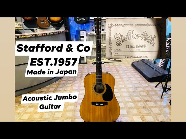 Stafford&co. Acoustic Guitar Review EST.1957 Model sf-200 Made in