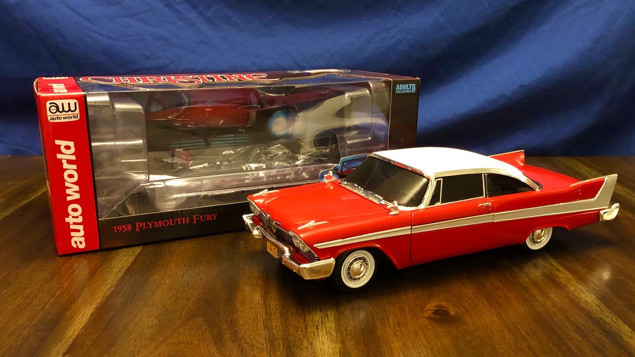 Auto World 1/18 Christine (1958 Plymouth Fury) - YouTube