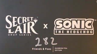 Secret Lair x Sonic the Hedgehog Friends and Foes Rainbow Foil
