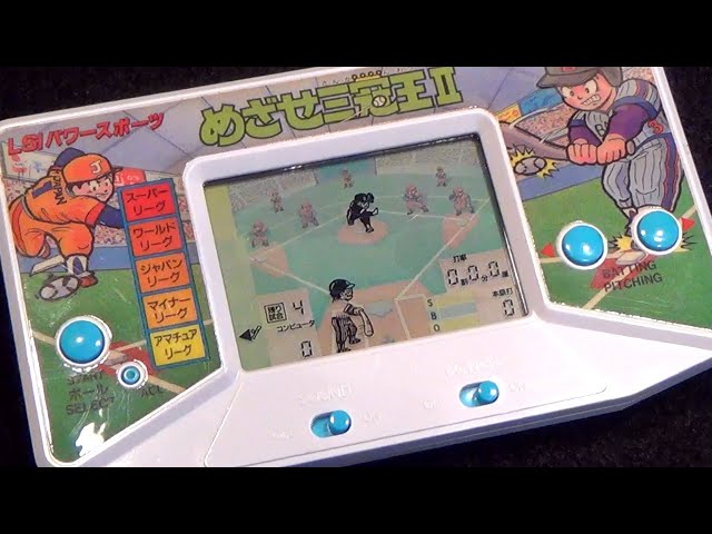 レトロ 電子ゲーム】 めざせ三冠王Ⅱ バンダイ ポケットクラブ ワイド