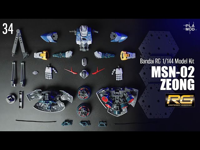 FULL] MSN-02 ZEONG | Bandai RG Model Kit | Speed Build #MSN-02