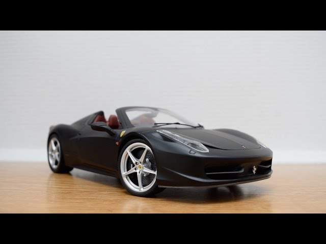 HotWheels Elite Ferrari 458 Italia Spider 1/18 - Review - YouTube