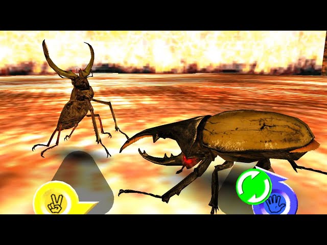 アーケード] 甲虫王者ムシキング - コガシラクワガタ X フェイスタメル