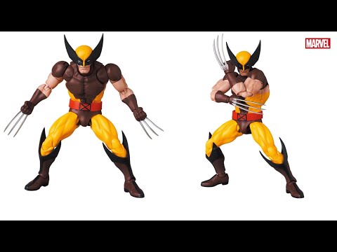 New MAFEX X-Men - Wolverine (Brown Comic Version) (Reissue) action