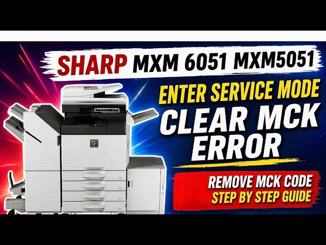 Sharp MXM 6051, how to remove (MCK code)‪@nazakatynazakt3258