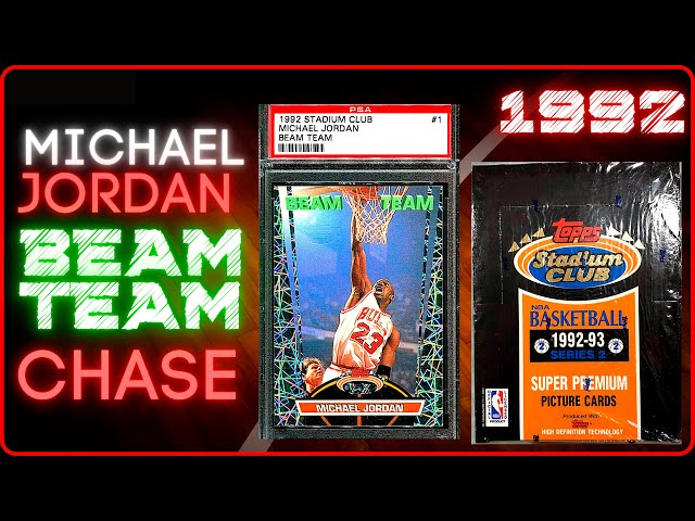 1992-93 Topps Stadium Club Basketball Box Break! Beam Team Michael