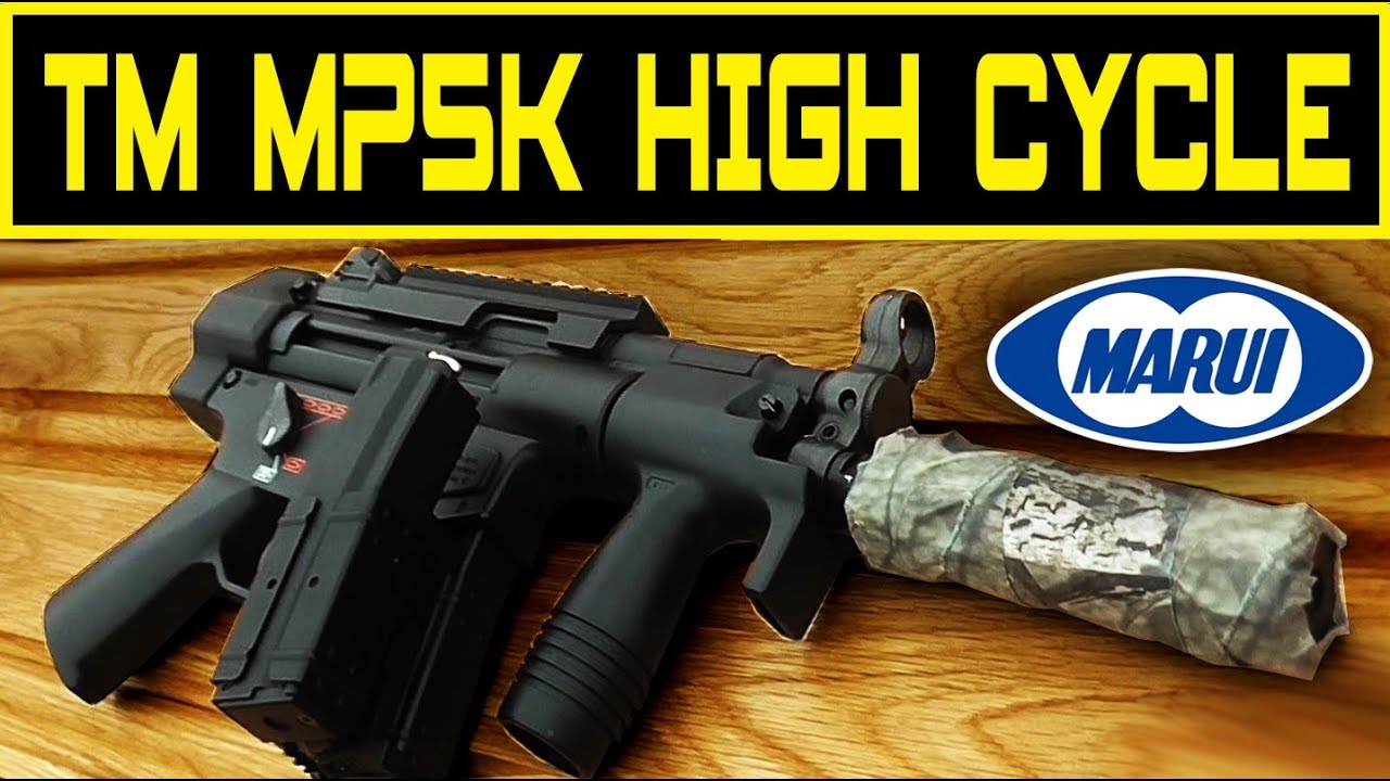 Tokyo Marui MP5 k Highcycle Airsoft Review - YouTube