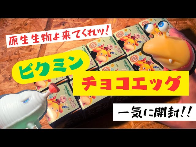 チョコエッグ】原生生物よ来いッ!! ピクミンチョコエッグ10個一気に