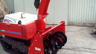 新潟発 ヤンマー除雪機 YSRA1020 ディーゼル10馬力 整備塗装済 - YouTube