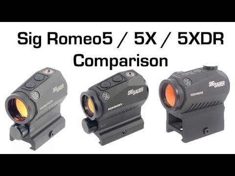 Sig Romeo5 / Romeo5X / Romeo5XDR Comparison - YouTube