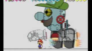 スーパーペーパーマリオ]ジャンプ攻撃のみプレイ その66 - YouTube