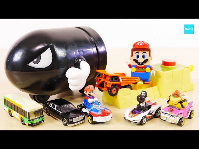 Play with Tomica and Lego Mario! Hot Wheels Mario Kart Killer Set