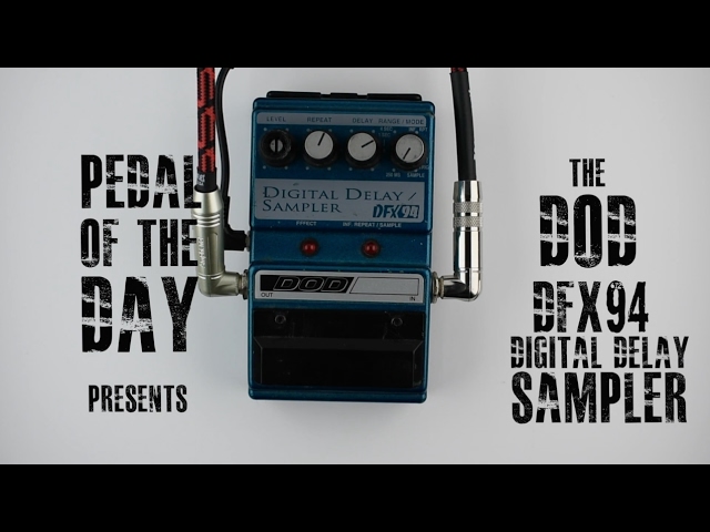 DOD DFX94 Digital Delay/Sampler Guitar Effects Pedal Demo Video