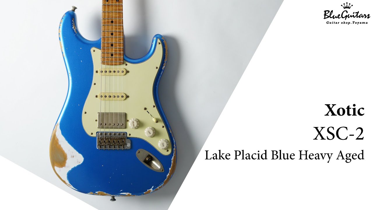 Xotic XSC-2 - Lake Placid Blue Heavy Aged / Alder / RM-RM #3333