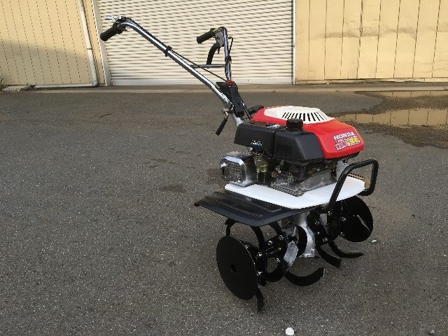 ホンダ こまめ 前進2速 2馬力 耕運機 F200 始動方法と実演 - YouTube