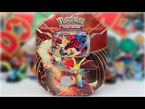 Opening A 2014 Pokemon Kalos Power Delphox EX Tin!! - YouTube