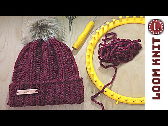 LOOM KNIT Hat Tutorial Easy | Strickring | Gorro Como Telar