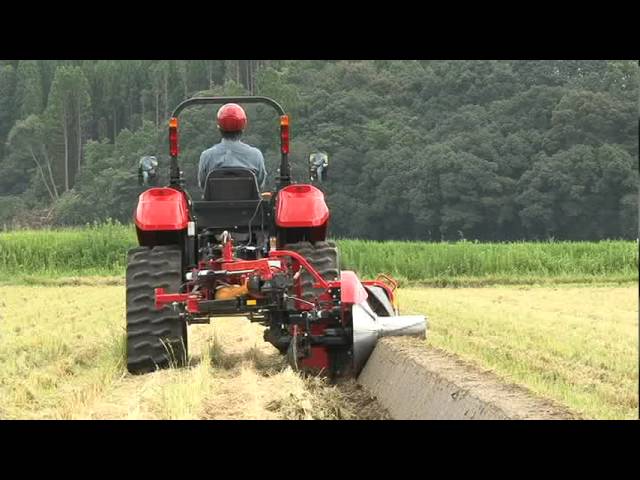 YANMAR ヤンマー 畦塗機 - YouTube
