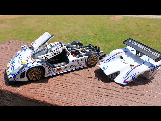 Porsche 911 GT1 3.2L Turbo 24h Le Mans 1998 1/18 Maisto - YouTube